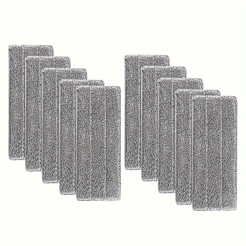 Set of 10 Microfiber Mop Pads, Reusable, Ultra-Absorbent for Wet and Dry Cleaning