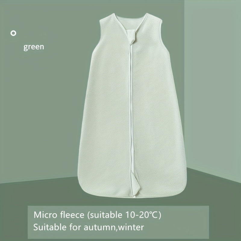 Unisex Baby Polar Fleece Sleep Sack with Animal Print for Autumn and Winter