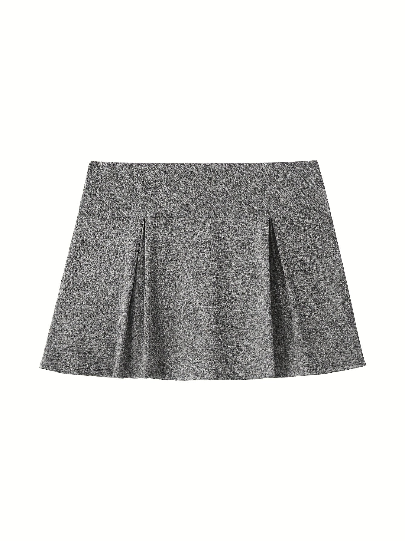 Conjunto de pantalones cortos y falda de verano para mujer talla grande, transpirable y con elasticidad