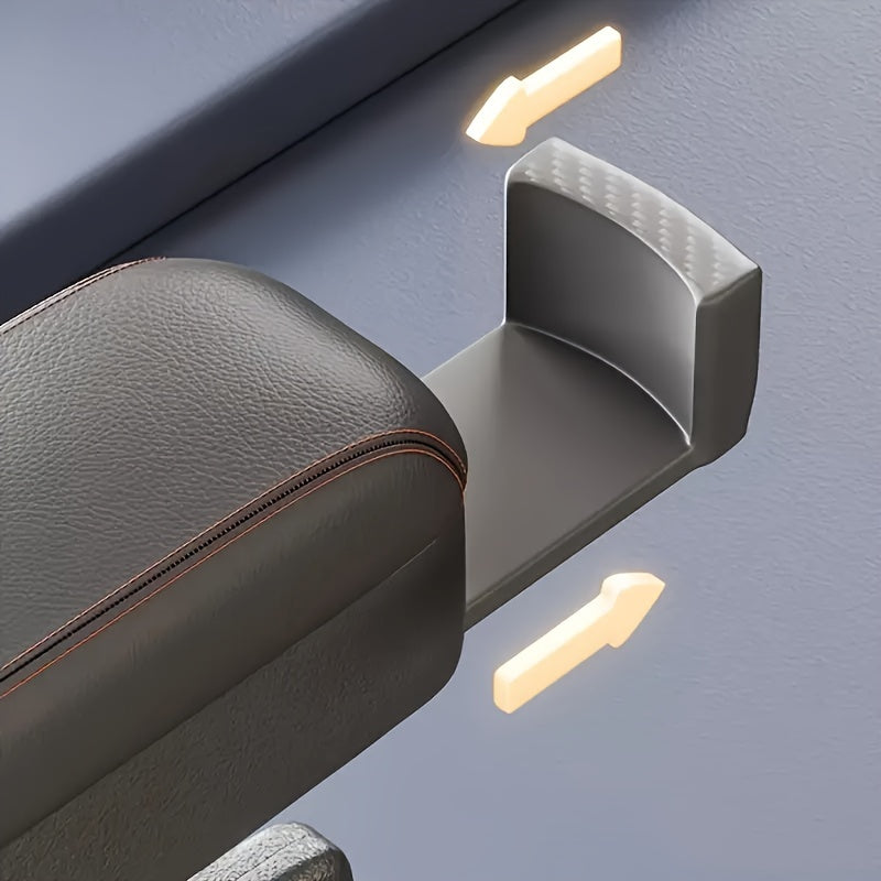 Universal Faux Leather Car Armrest Pad Center Console Cup Holder Organizer