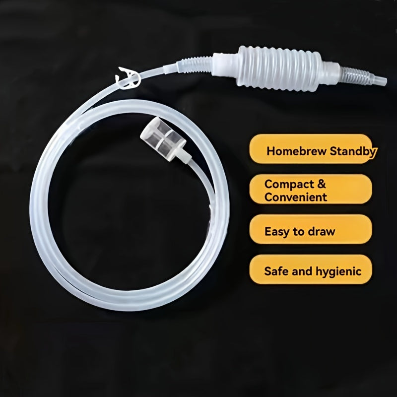 Промышленный винный насос с силиконовой трубкой и сифоновым фильтром для смены воды в аквариуме.