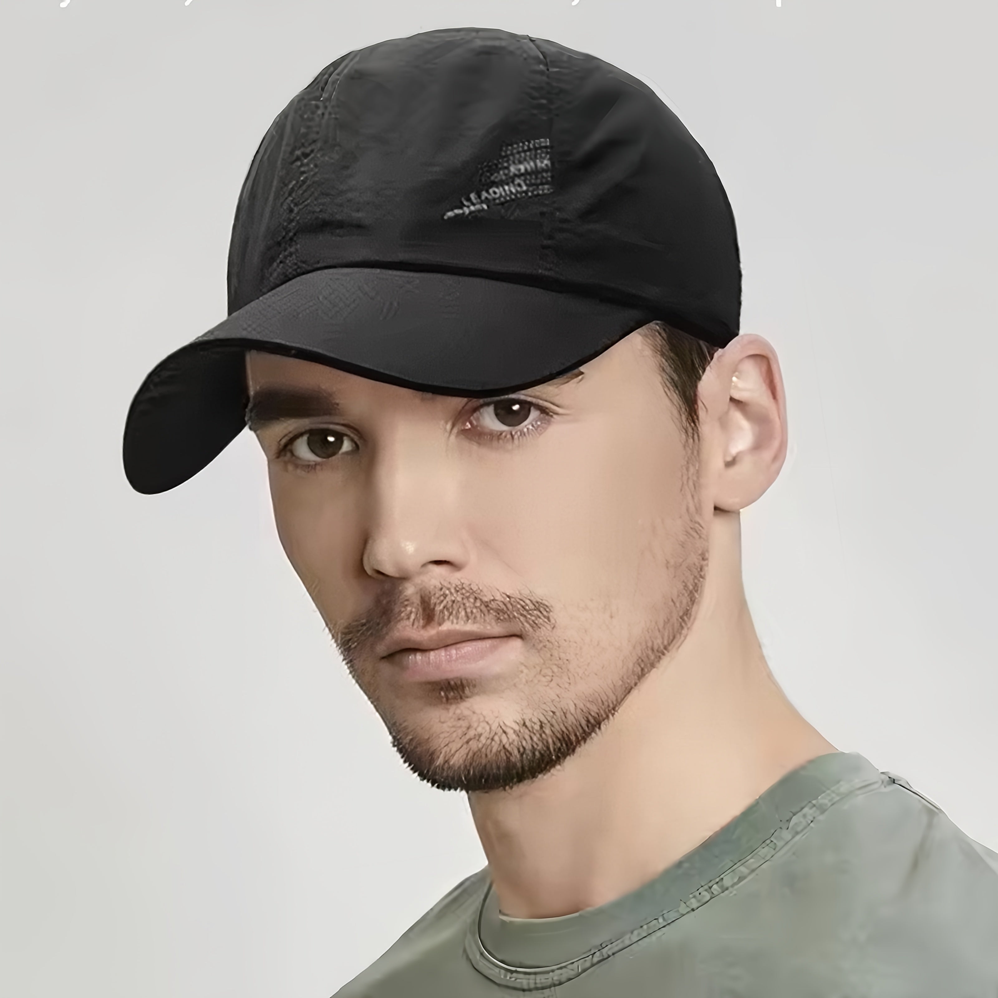 Unisex 2-Pack Quick-Dry Polyester Baseball Caps Sporty Alphabet Print for Spring Summer