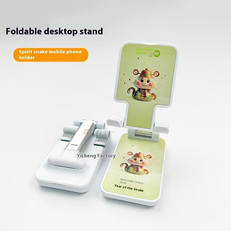 Portativ Stol Telefon Uslubi - Jonli Translyatsiya uchun Moslashuvchan va Qayriladigan Stend, iPhone 14/13/12 Seriyalari, Samsung Galaxy S20/S21/S22 va Boshqalar bilan Mos Keladi - Oq yoki Qora Rangda Mavjud