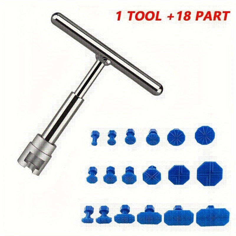 Ручной комплект инструментов для ремонта вмятин в форме T для небольших вмятин и повреждений градом