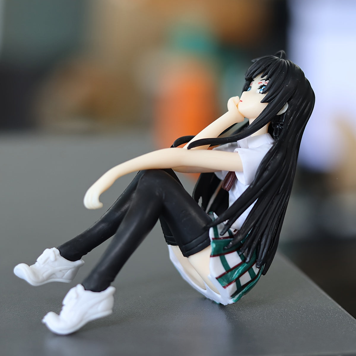 Qiz Anime Qiz Statuyasi PVC Karta Personaj Figuriya Ko‘rgazma uchun