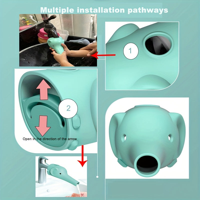 Kids Faucet Extender BPA Free Plastic Toddler Bathroom Sink Handle Extender for Kitchen and Bath