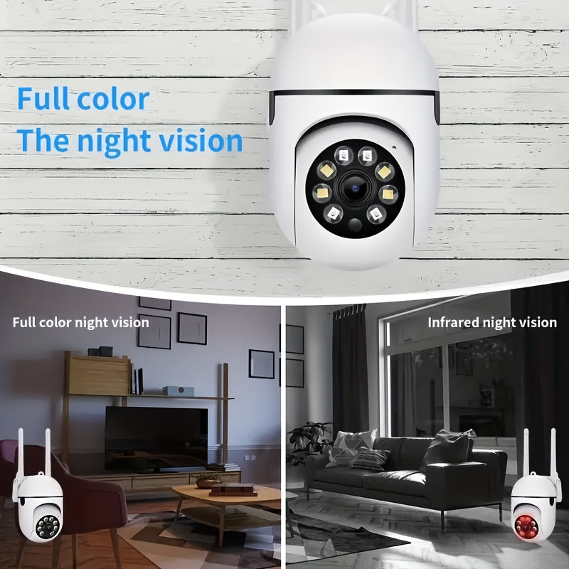 Wireless Security Camera 2MP 1080P WiFi PTZ Night Vision Motion Detection