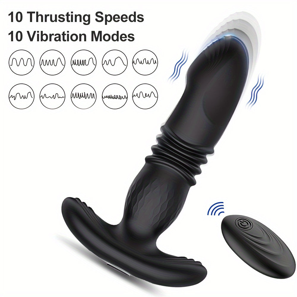 Vibratsiyali Silikon Anal Plagin uzoqdan boshqarish bilan erkaklar va ayollar uchun