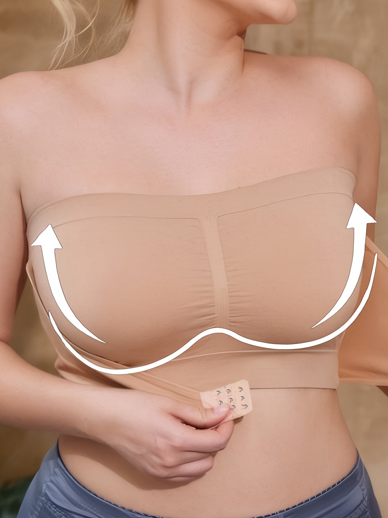 Women Plus Size Seamless No-Strap Sports Bras Pack Breathable Stretching Yoga Running