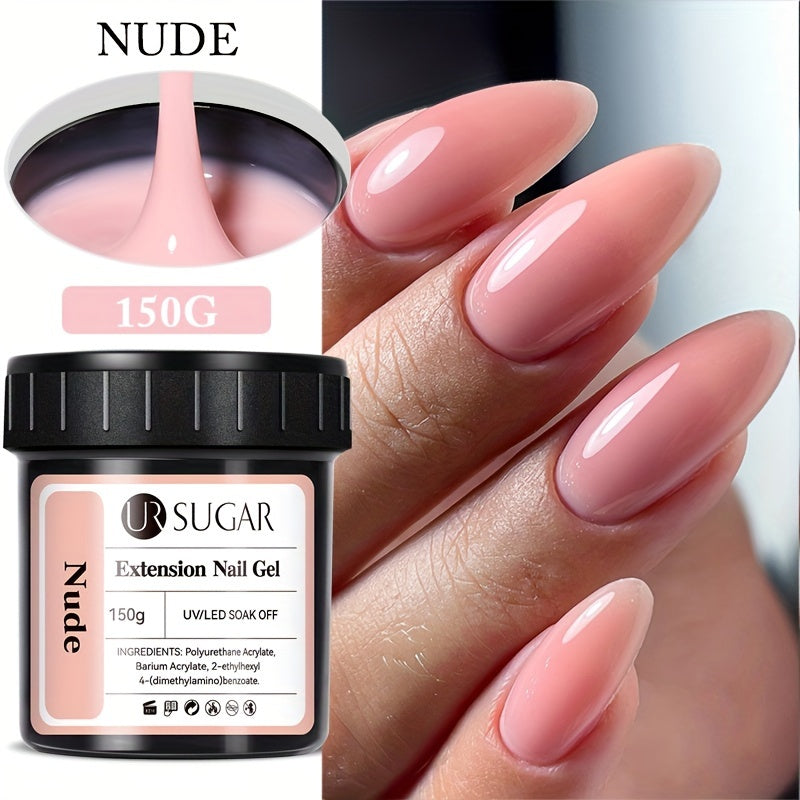 Pinkish-White Nail Extension Gel 150g Fast-Dry UV/LED Soak Off High-Quality