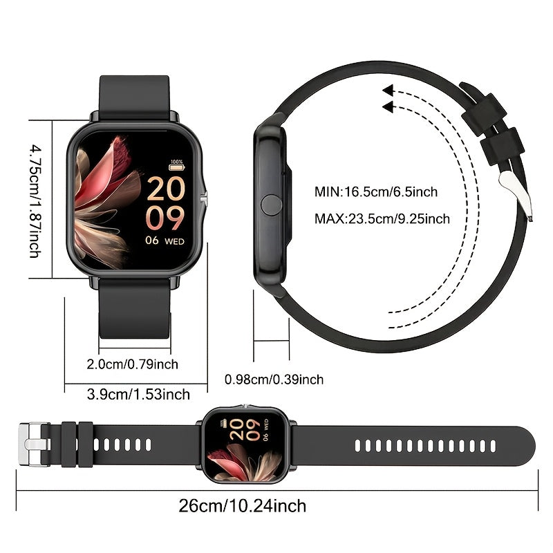 Unisex Smartwatch with Multiple Sports Modes Compatible with iPhone and Android Gift Idea