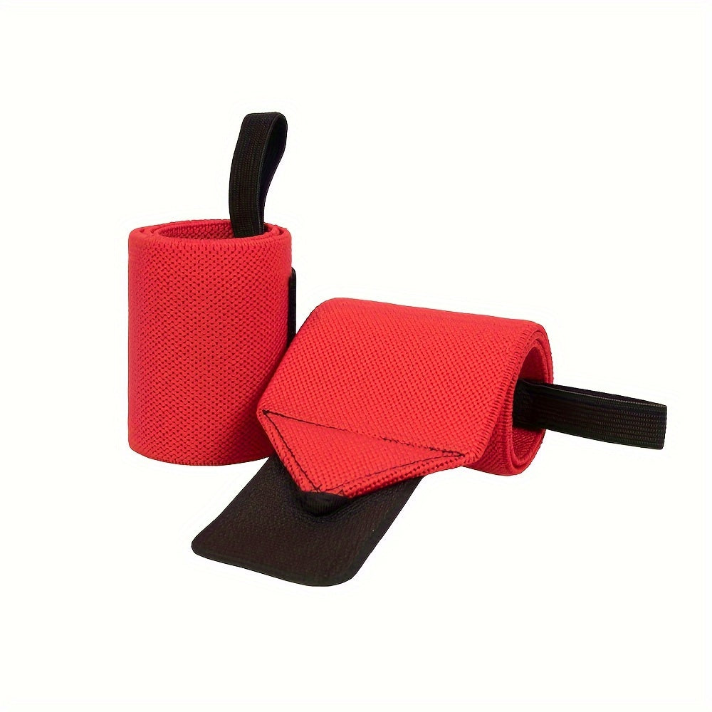 Muñequeras ajustables para levantamiento de pesas y entrenamiento cruzado, férula acolchada para el pulgar, correas de poliéster, blanco, rosa, negro