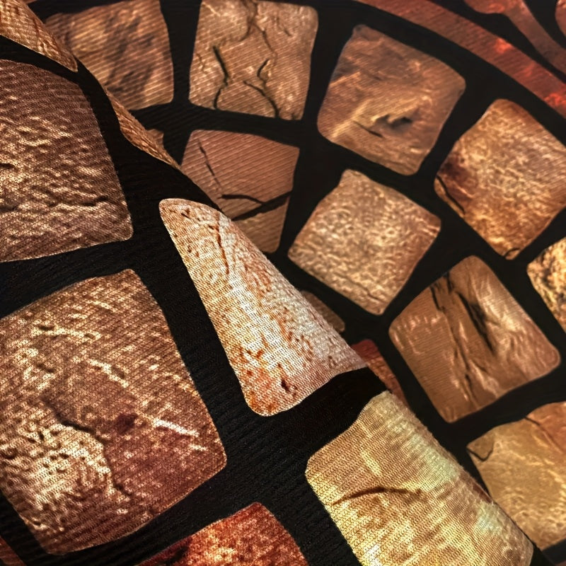 O'ziga xos Retro Yarim Doira Velur Eshik Gilami, Sirpanmaydigan Orqa Qismi - Nafis Mozaika Dizayni, Kirish Joyi, Yotoqxona, Oshxona, Hammom uchun Mukammal - Tozalash Oson, 100% Poliesterdan Yasalgan, Hammom Gilami, Thanksgiving uchun Ajoyib