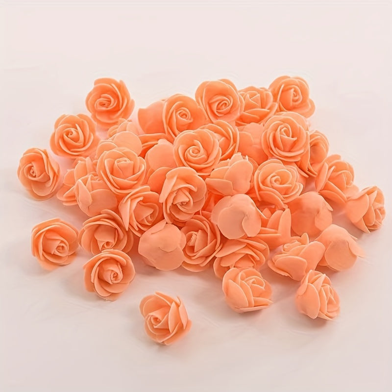 Artificial Rose Heads 100pcs for Weddings Garlands Interior Decor Gifts