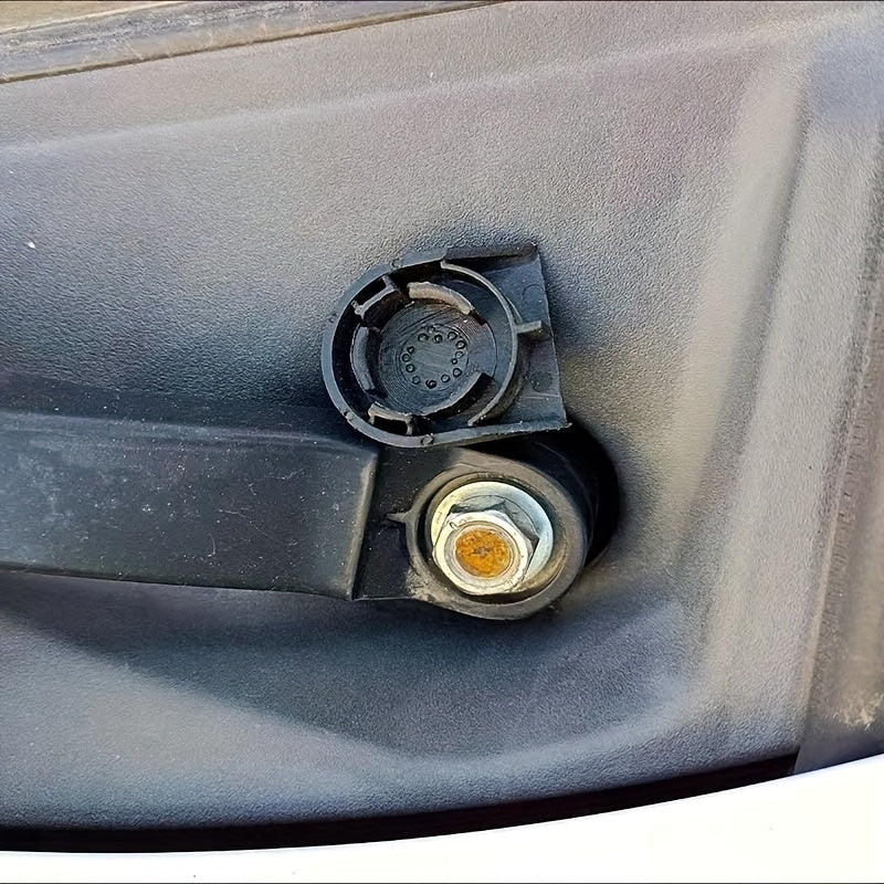 2 piezas de cubiertas de tuerca de brazo de limpiaparabrisas de coche negro, tapas de tornillo de repuesto