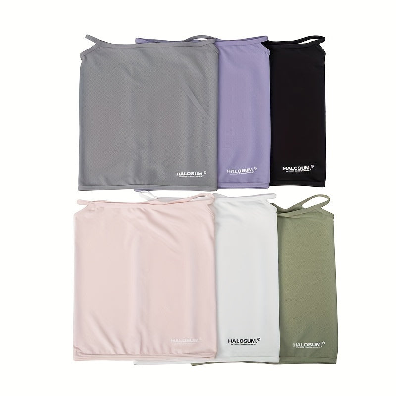 Unisex Sun Protection Mask Breathable Elastic Neck Cover for Outdoor Activities