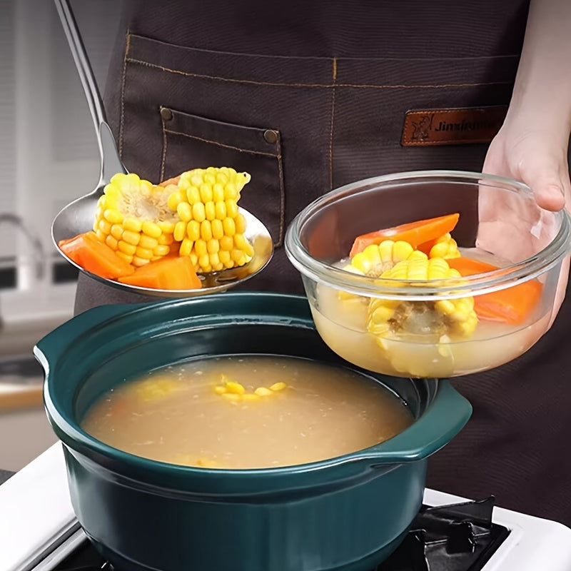 304 zanglamaydigan po'latdan yasalgan oshxona asboblari to'plami, spatula, qozon va xizmat qilish qoshiq bilan