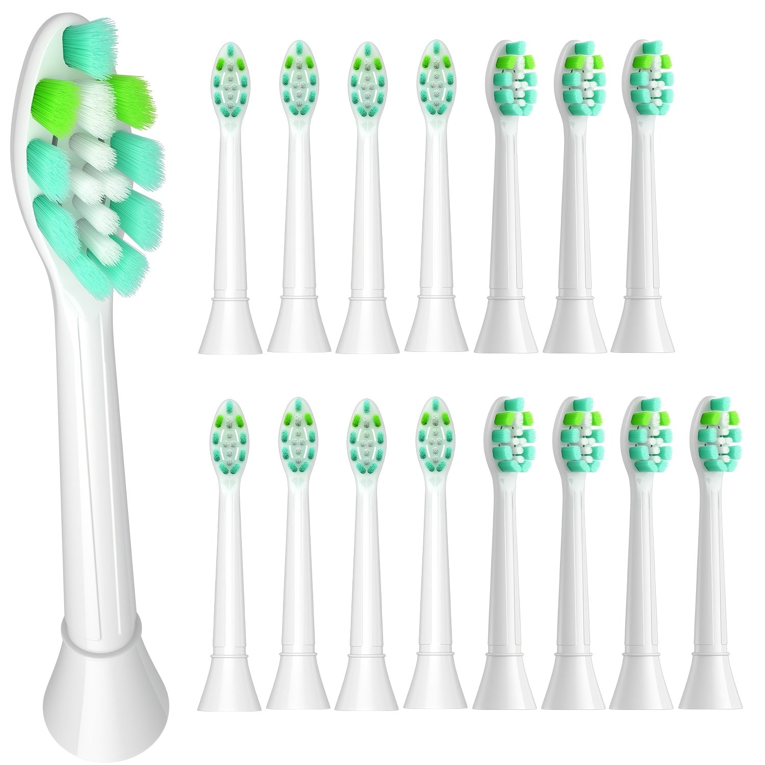 8/12/16 Pcs Replacement Toothbrush Heads for Electric Oral Care Deep Cleaning