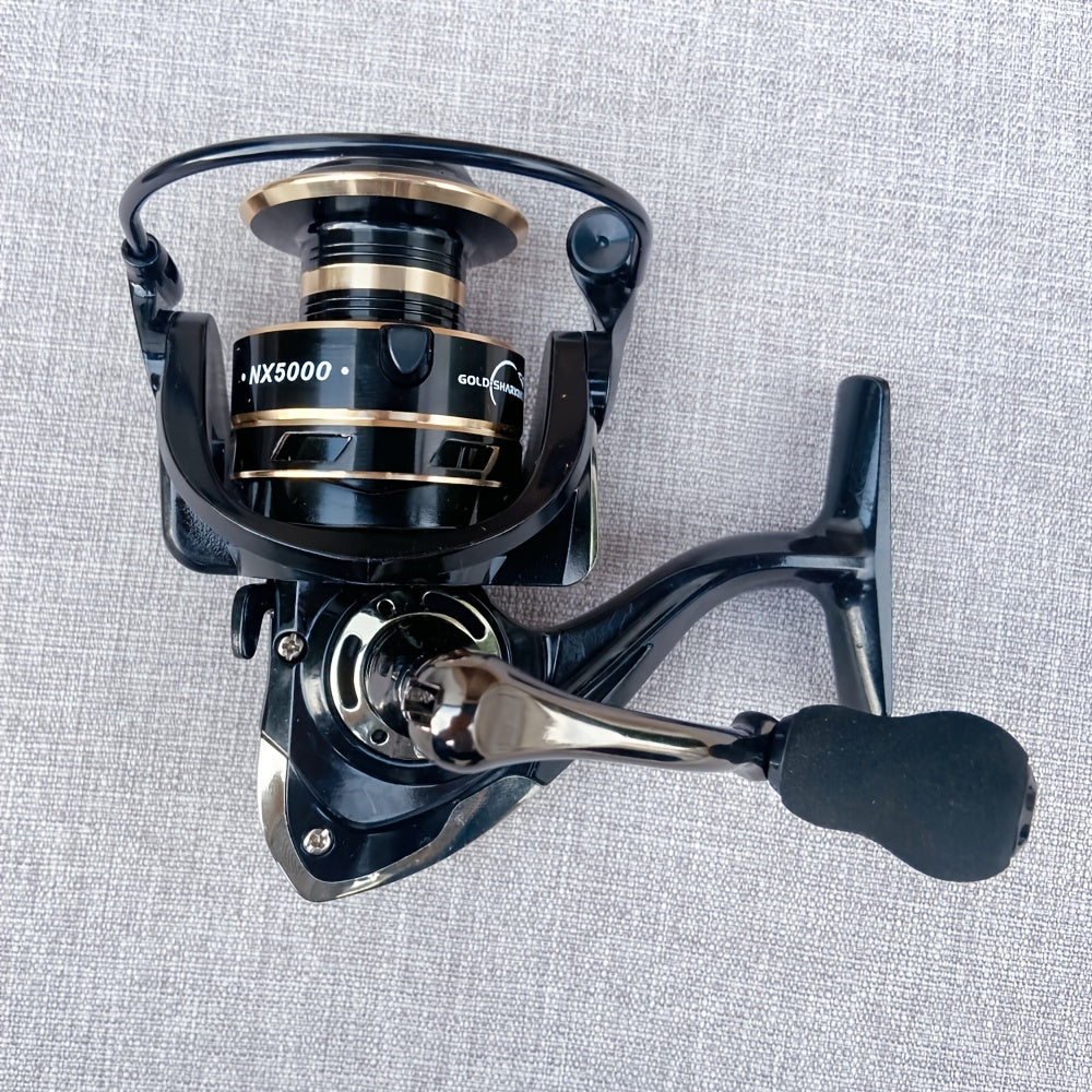 Metal Spinning Fishing Reel 14 Ball Bearings Long Casting Freshwater Black