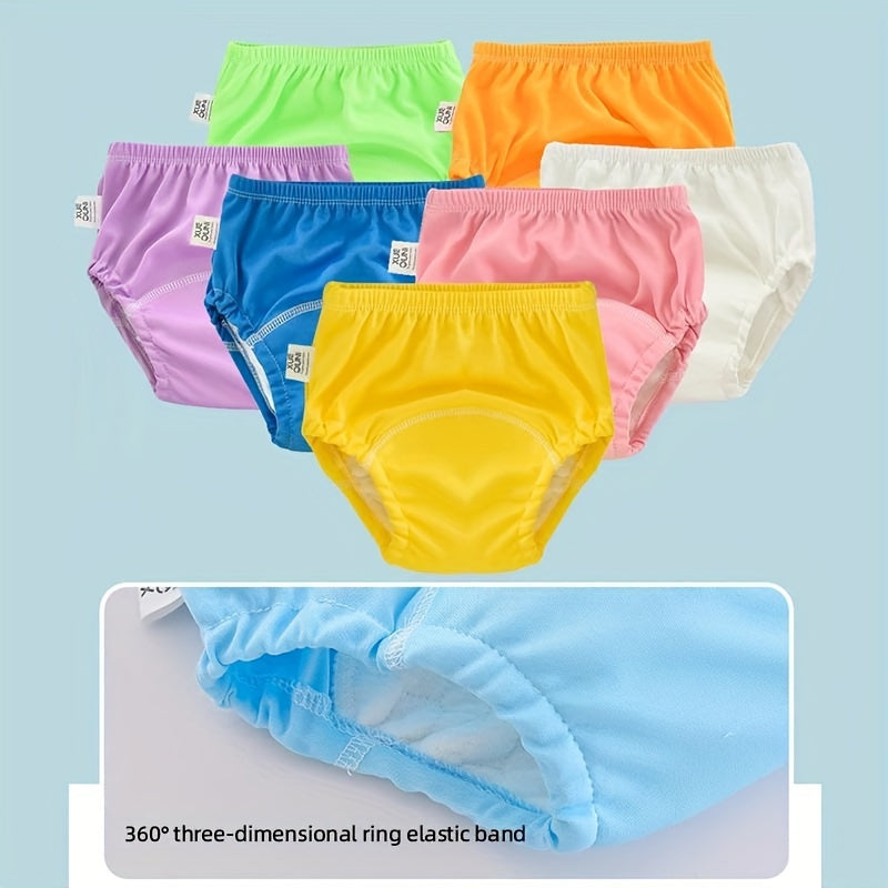 Pack de 2 pantalones de entrenamiento para niños y niñas de 0-3 años, lavables en algodón