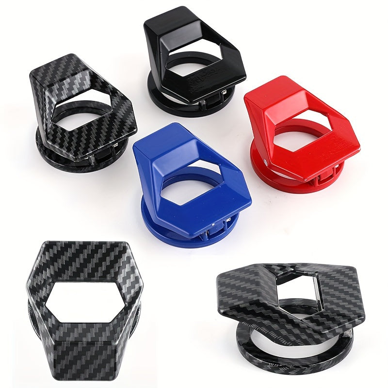 Universal Zink Alloy Avtomobil Dvigatelini Ishga Tushirish va To'xtatish Tugmasi Qopqog'i Karbon Fiber Ko'rinishi Chizishga Qarshi