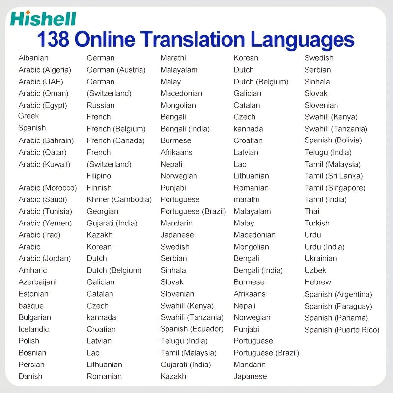 Ikki tomonlama real vaqt rejimida ovoz tarjimoni, 138 ta til uchun oflayn qo'llab-quvvatlash va 8.99 sm HD sensorli ekran bilan. Sayohat, biznes va o'qish uchun ideal.