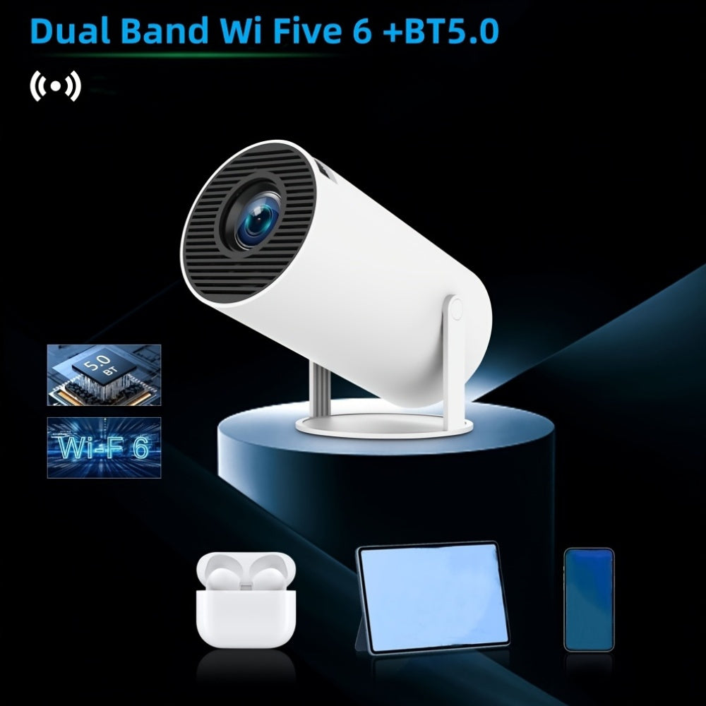 Portable Wireless Home Cinema Projector 1280x720P 160ANSI Bluetooth Wi-Fi