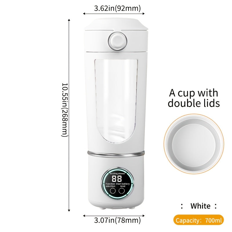 Портативный блендер-соковыжималка 700 мл, USB-зарядка, автоматическая очистка, сенсорное управление, легкий