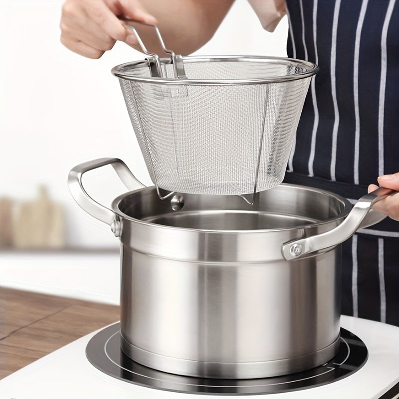 Stainless Steel Frying Basket for French Fries Food Heat Resistant Snack Strainer