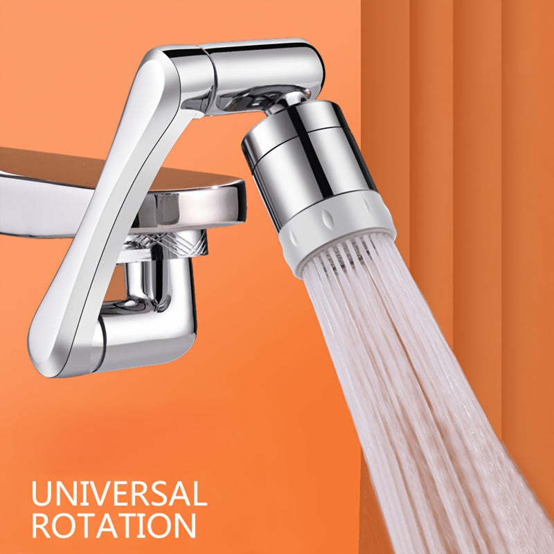 Universal Rotating Faucet Nozzle for Kitchen and Sink Faucets Plastic Silvery
