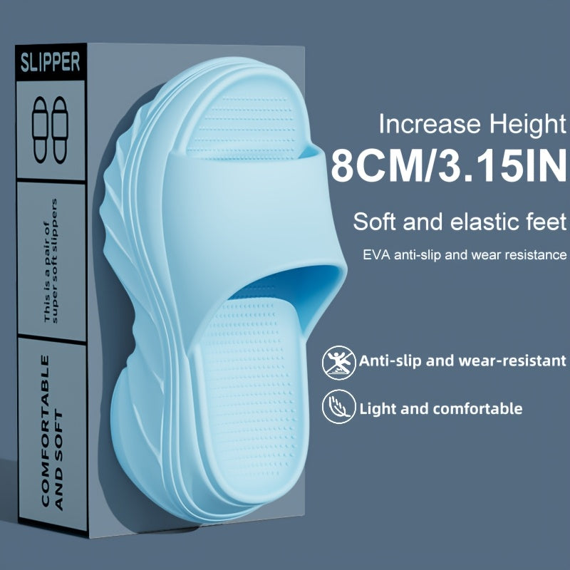 Women’s Summer EVA Slip-On Slippers Soft Non-Slip Open-Toe Pink Black