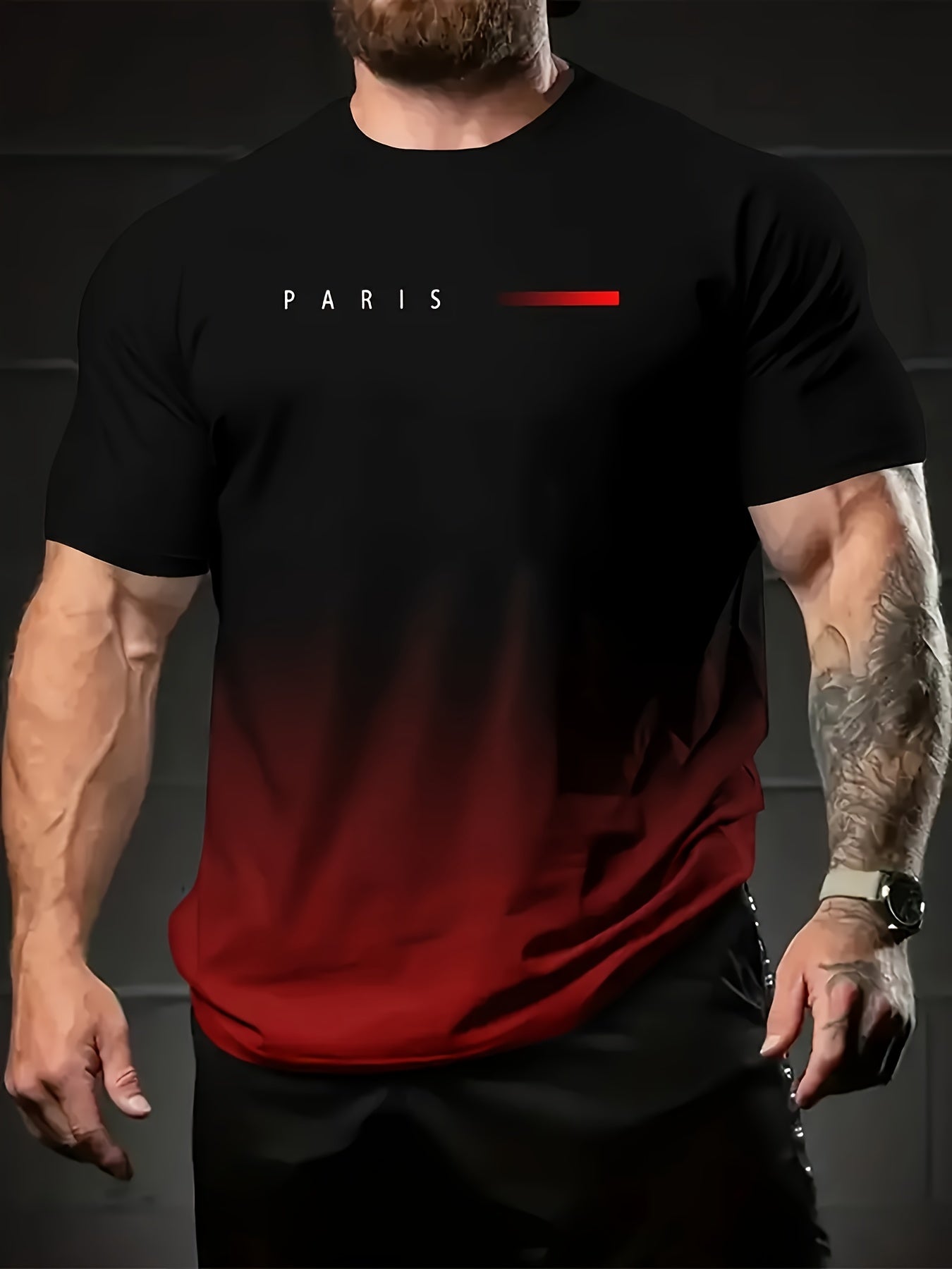 Erkaklar uchun yozgi kundalik ko'ylaklar uchun 5 ta rang-barang gradient qisqa qo'lli krujka ko'ylaklar