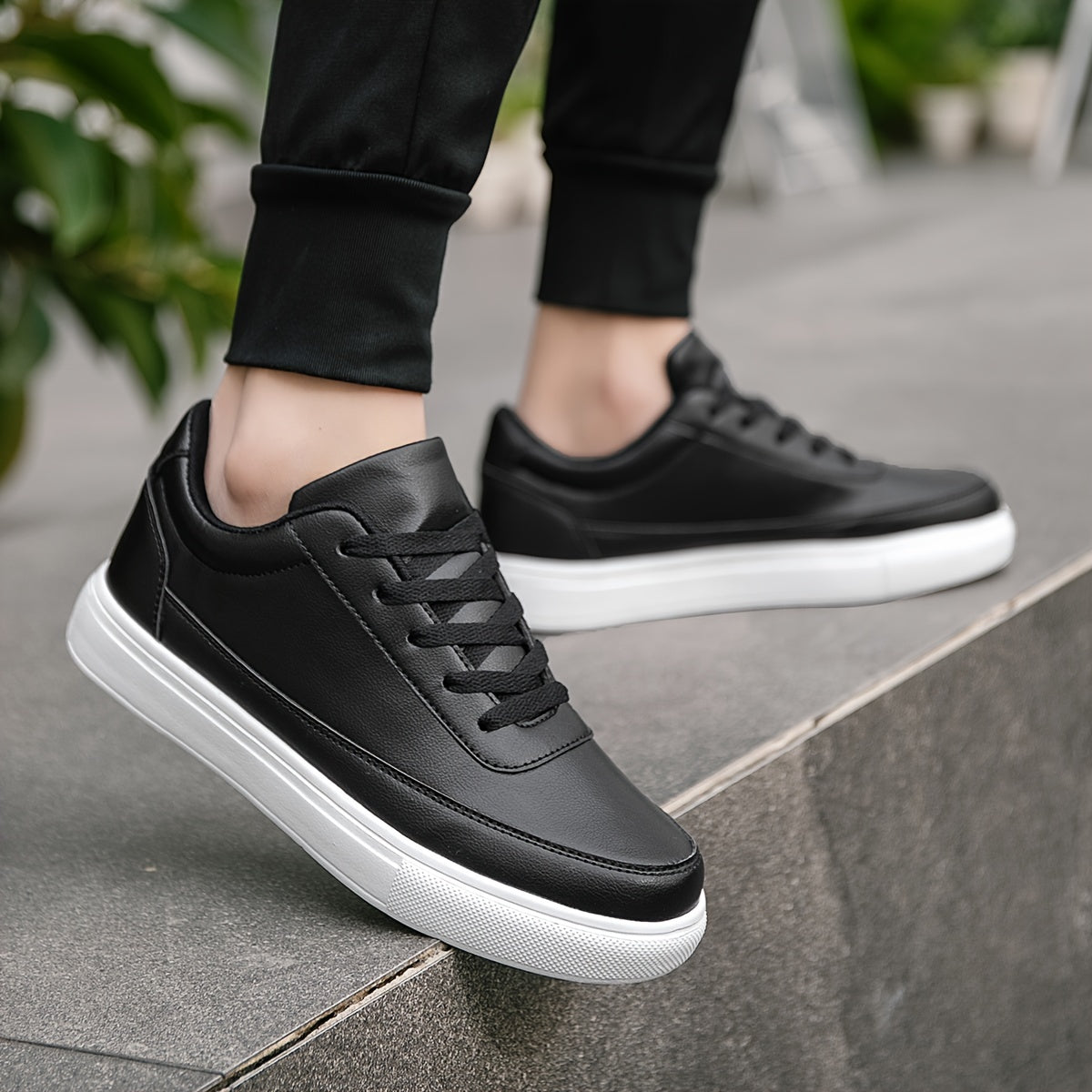 Men's Casual Street Style Sneakers All-Season Low Top Lace-Up Fabric Upper EVA Sole