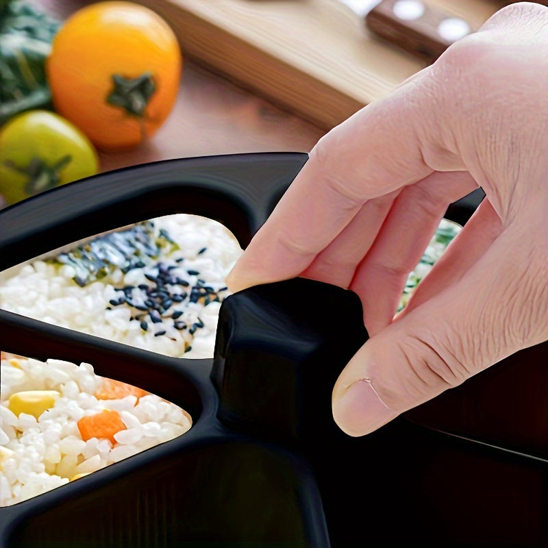 Triangle Sushi Mold Set with 6 Pieces and Oil Brush for Onigiri and Bento