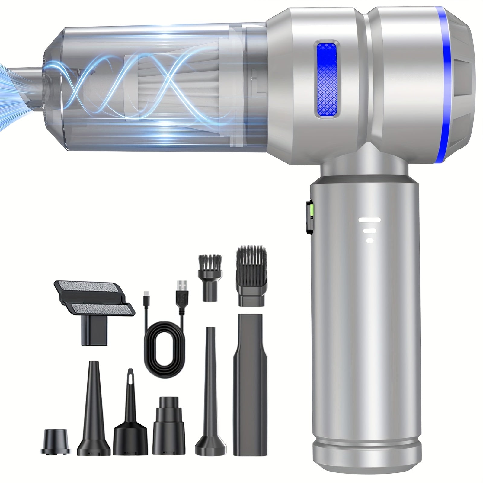 Aspiradora de mano inalámbrica para coche y hogar, con succión de 16000PA