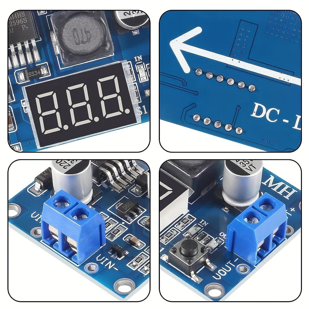 3A DC-DC Buck Converter with LED Display Adjustable 1.5V-35V 3A Voltage Regulator