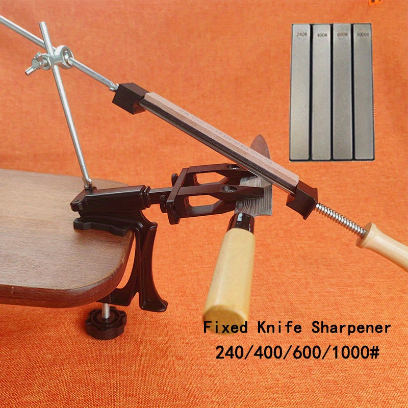 Afilador de cuchillos con ángulo fijo y pulido de diamante para uso profesional en la cocina