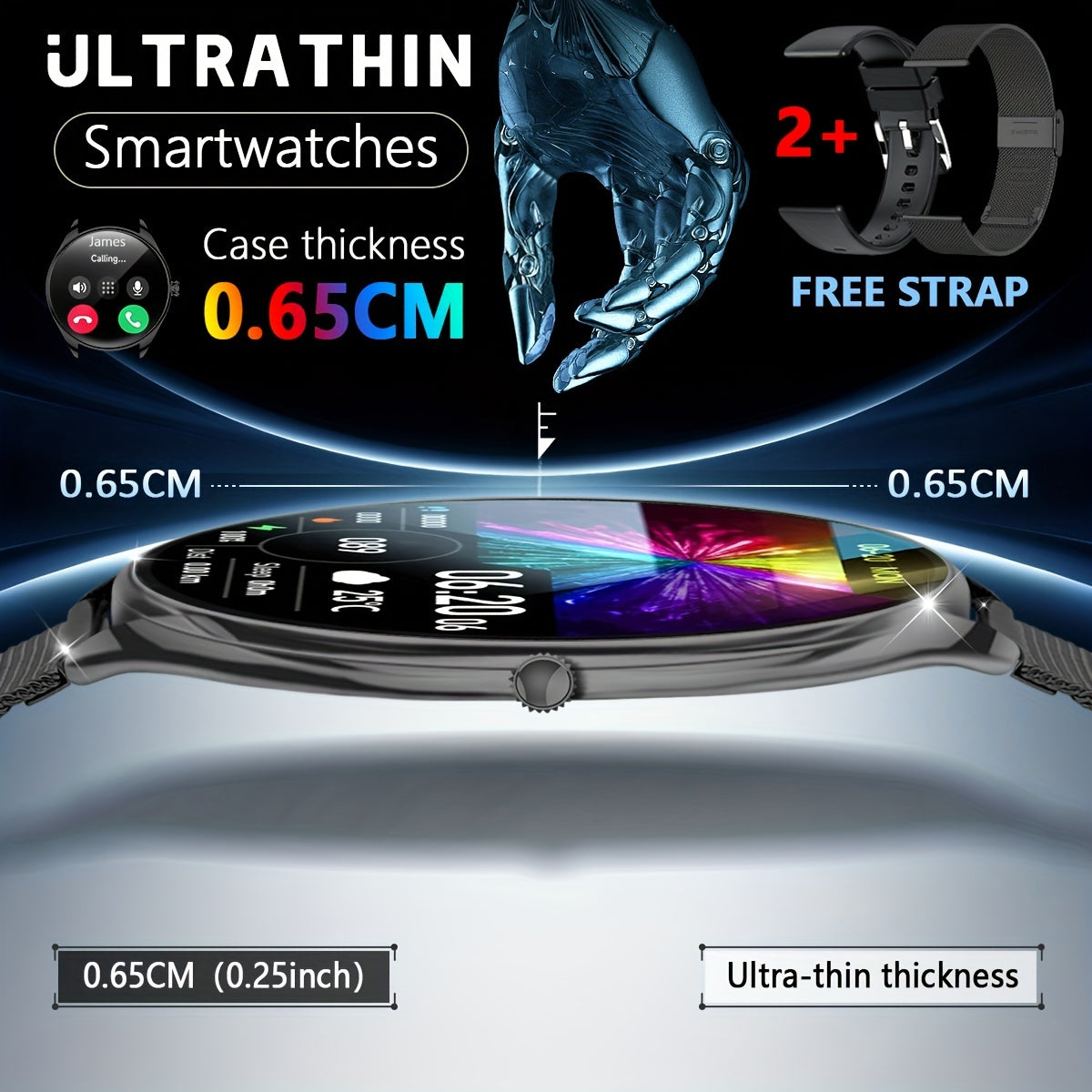 Erkaklar va ayollar uchun aqlli soat 1.43 dyuym AMOLED displey Bluetooth 5.0 fitness izlovchi