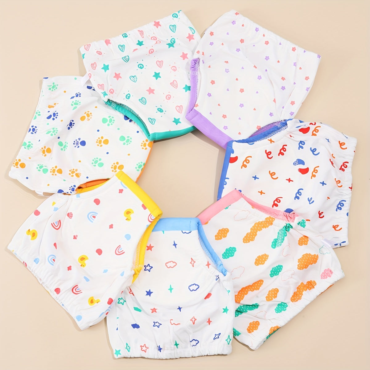 Pantalones de entrenamiento de algodón para niños pequeños, paquete de 2, impermeables, pañales de entrenamiento unisex