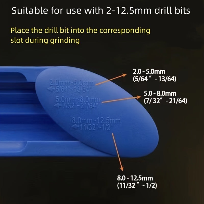 Diamond Drill Bit Sharpener, Twist Drill Polishing Tool with Fixed Angle