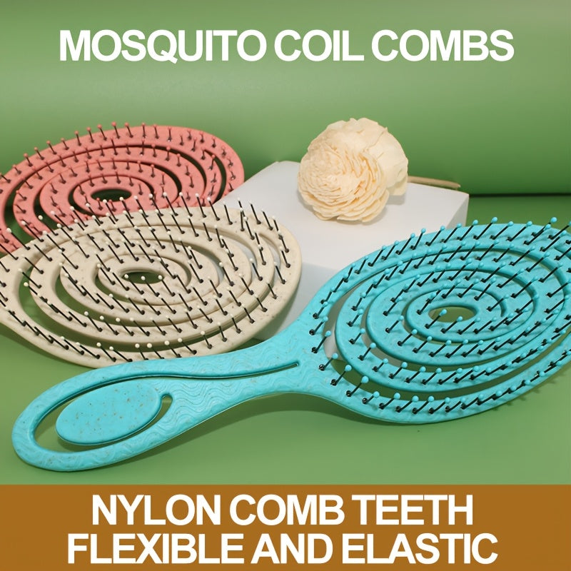 Ayollar va erkaklar uchun mo'ljallangan chivinlar uchun tutun shaklidagi taroq, soch parvarishi uchun yumshoq sochlar