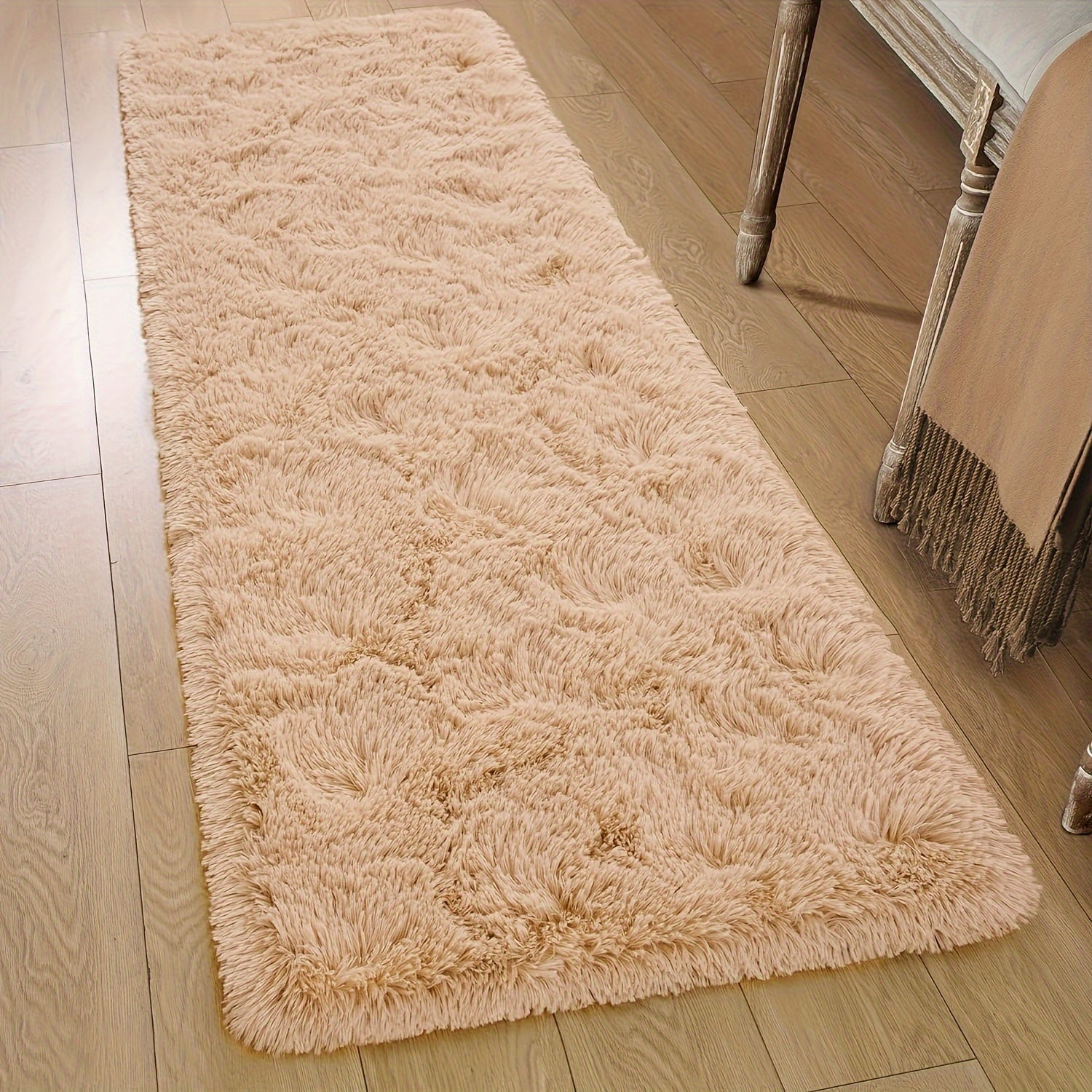 Soft Shaggy Carpet for Living Room Bedroom Hallway, Easy to Maintain