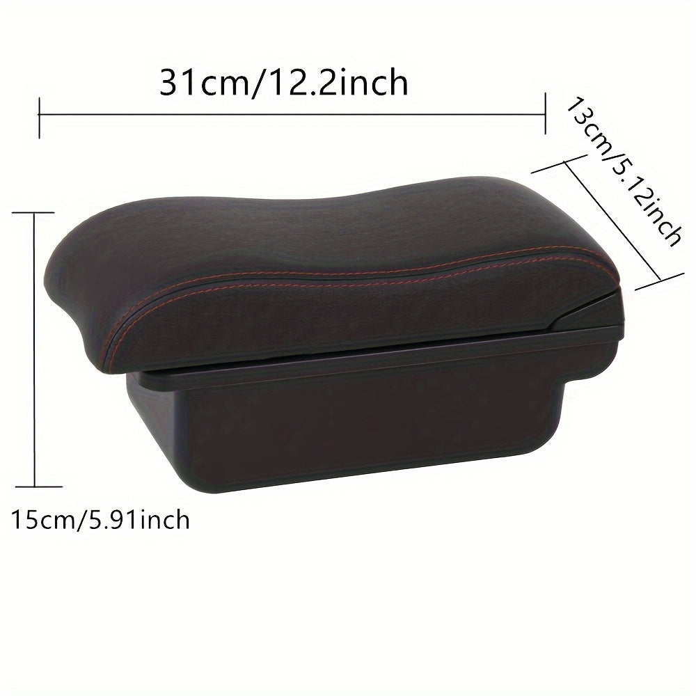 Car Interior Center Console Armrest Storage Organizer ABS No Drill