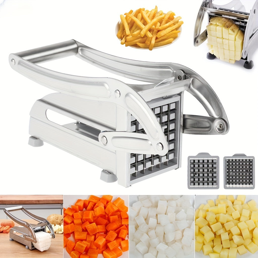 Multifunctional Stainless Steel Vegetable Cutter for Dicing Potatoes and French Fries