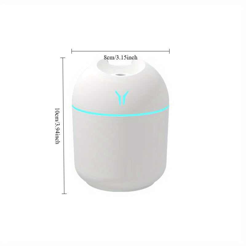 2 dona diffuzor namlagich idishlari USB quvvat bilan yotoq xonasi, avtomobil, o'simliklar, ko'p o'lchamli xona uchun