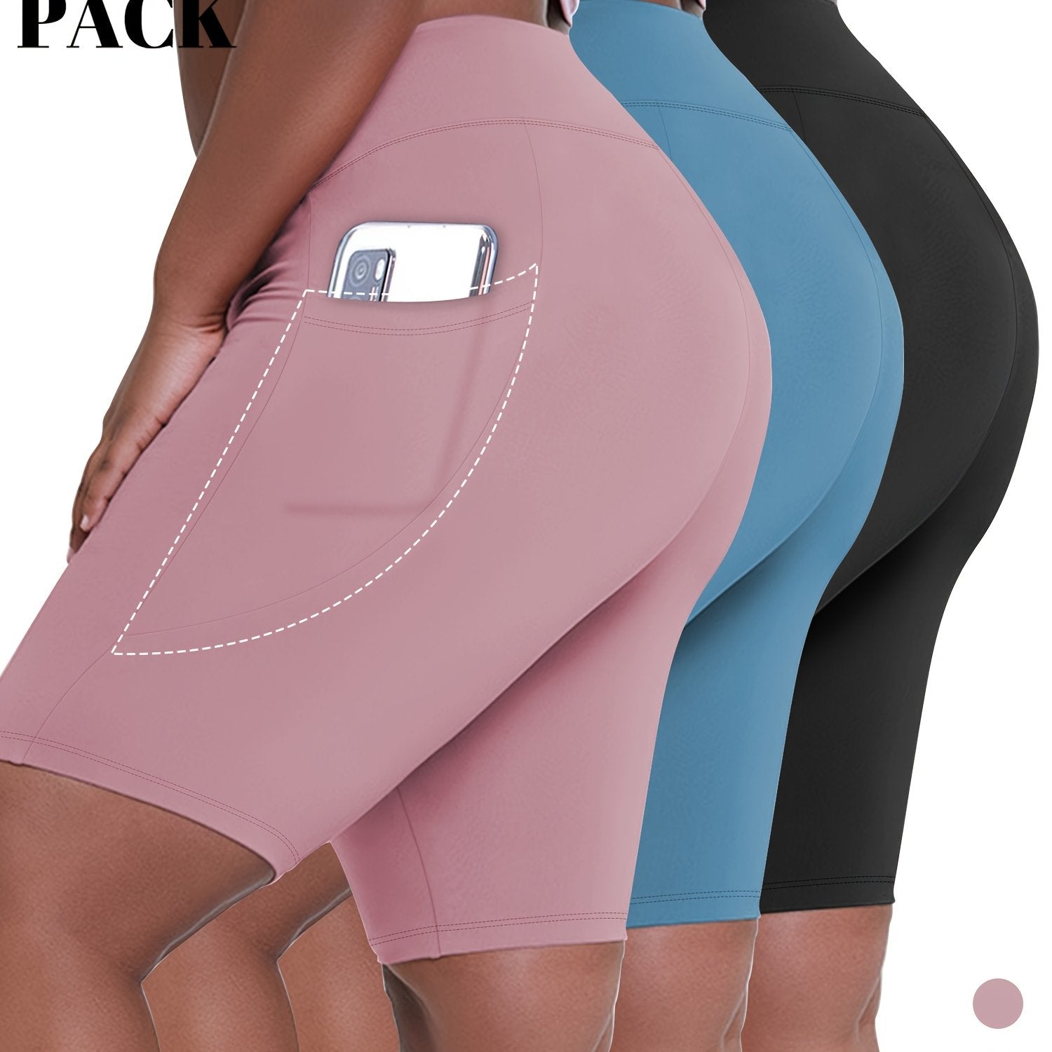 Conjunto de pantalones cortos cortos para mujer, transpirable, poliéster, talla grande, ropa deportiva de verano