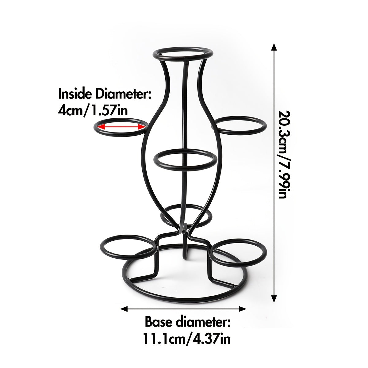 Soporte de exhibición de bola de cristal geométrica negro y plateado para decoración del hogar y oficina