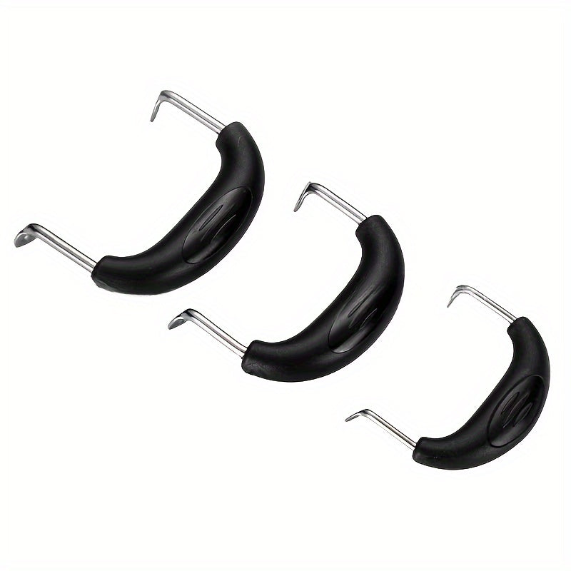 3 ta zanglamaydigan po'latdan yasalgan qozon tutqichlari to'plami, bardoshli plastmassa, turli o'lchamlarda