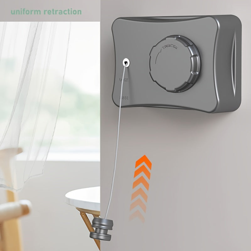 5.1m Retractable Indoor Clothesline ABS Material for Living Room Balcony Bathroom