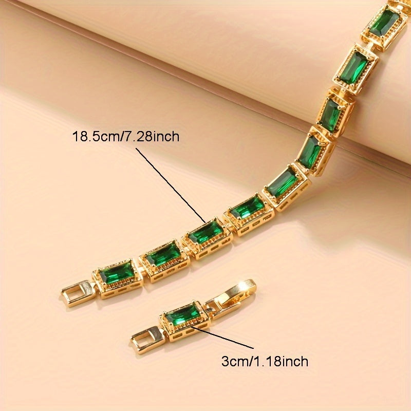 Women’s Jewelry Set 5 Pieces Cubic Zirconia Vintage Minimalist Necklace Earrings Ring Bracelet